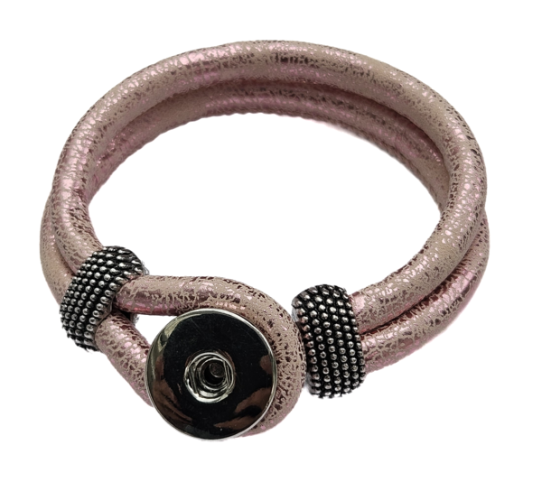 Armband für Druckknöpfe rosa
